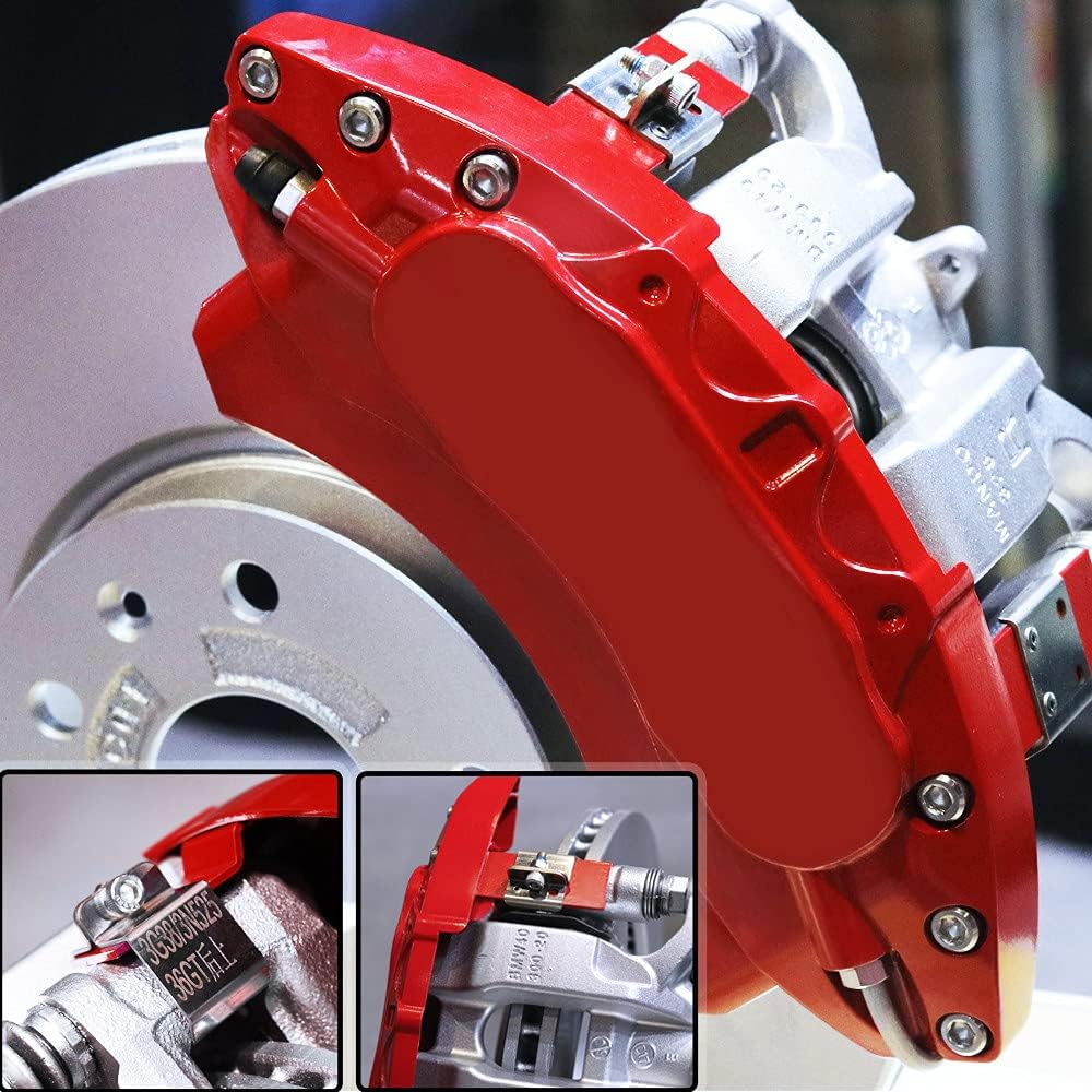 Automobile aluminum alloy caliper cover special car special buckle screw fixed caliper cover (4PCS) - VelosoleAutomobile aluminum alloy caliper cover special car special buckle screw fixed caliper cover (4PCS)car - accessories