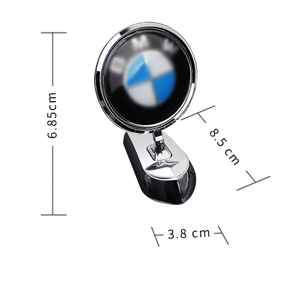 BMW engine hood logo - 3D metal emblem with size dimensions (6.85x8.5cm) for car bonnet customization