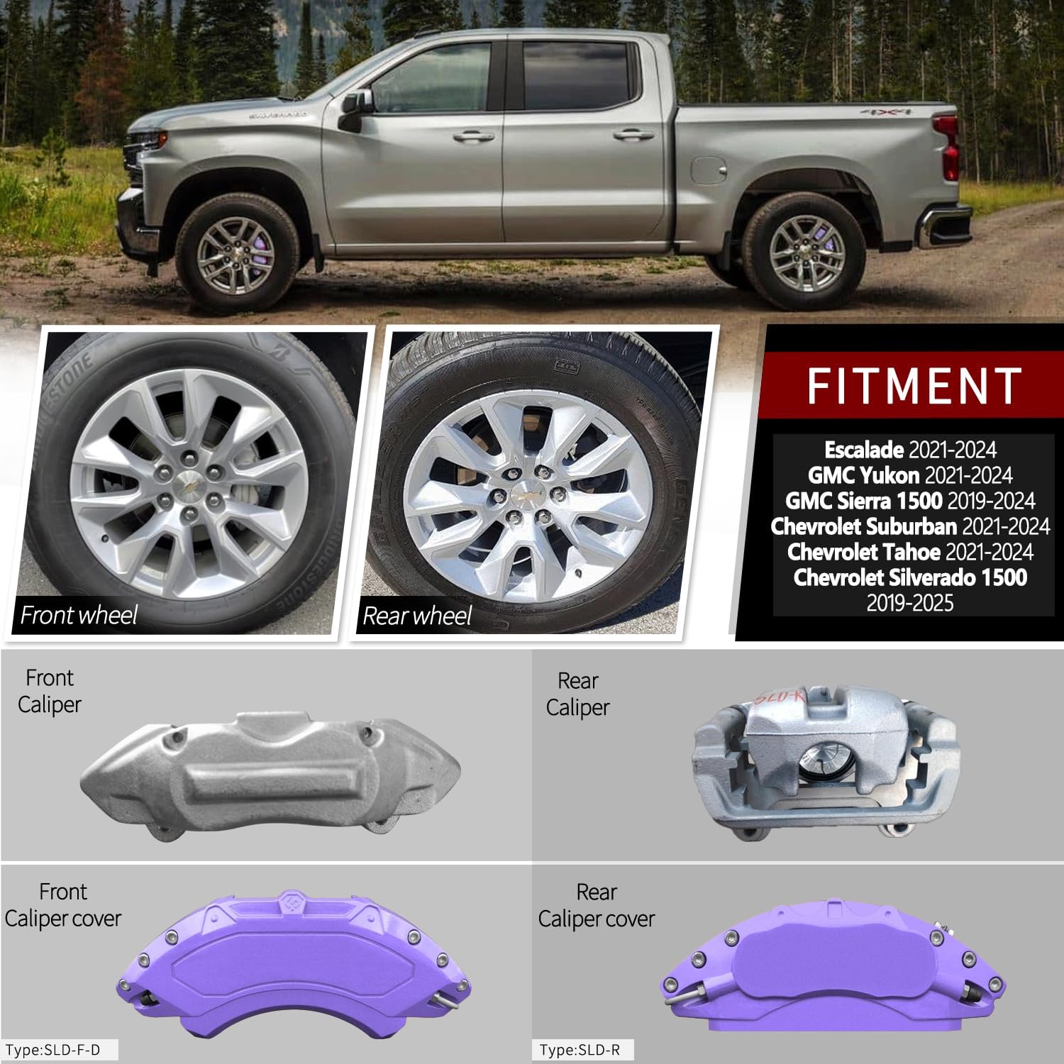 Car aluminum alloy special car special buckle screw fixed caliper cover (4PCS luxury upgrade version) - VelosoleCar aluminum alloy special car special buckle screw fixed caliper cover (4PCS luxury upgrade version)car - accessories