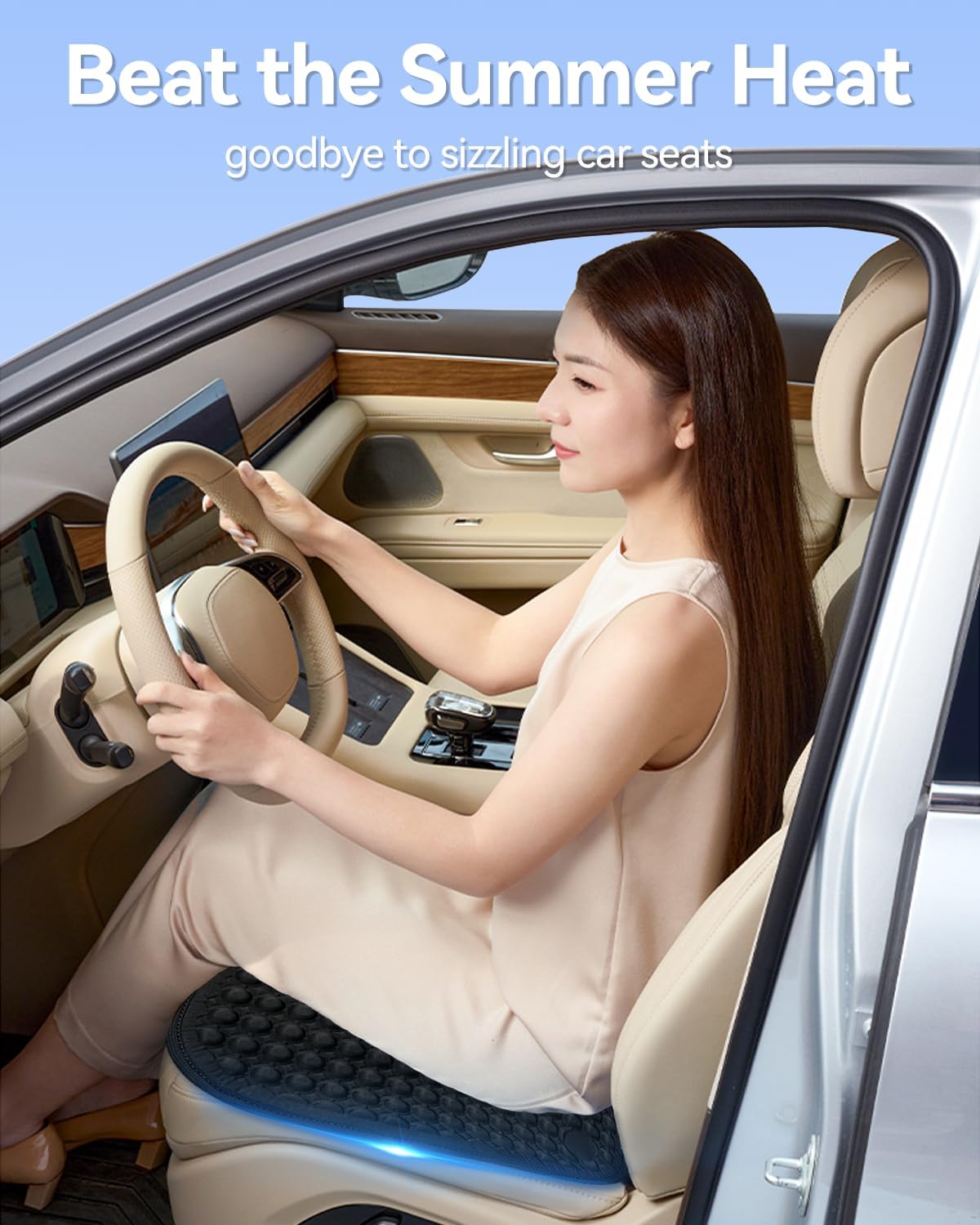 Cooling Ice Car Seat Cushion, Super Cold Car Cushion - VelosoleCooling Ice Car Seat Cushion, Super Cold Car Cushioncar - accessories