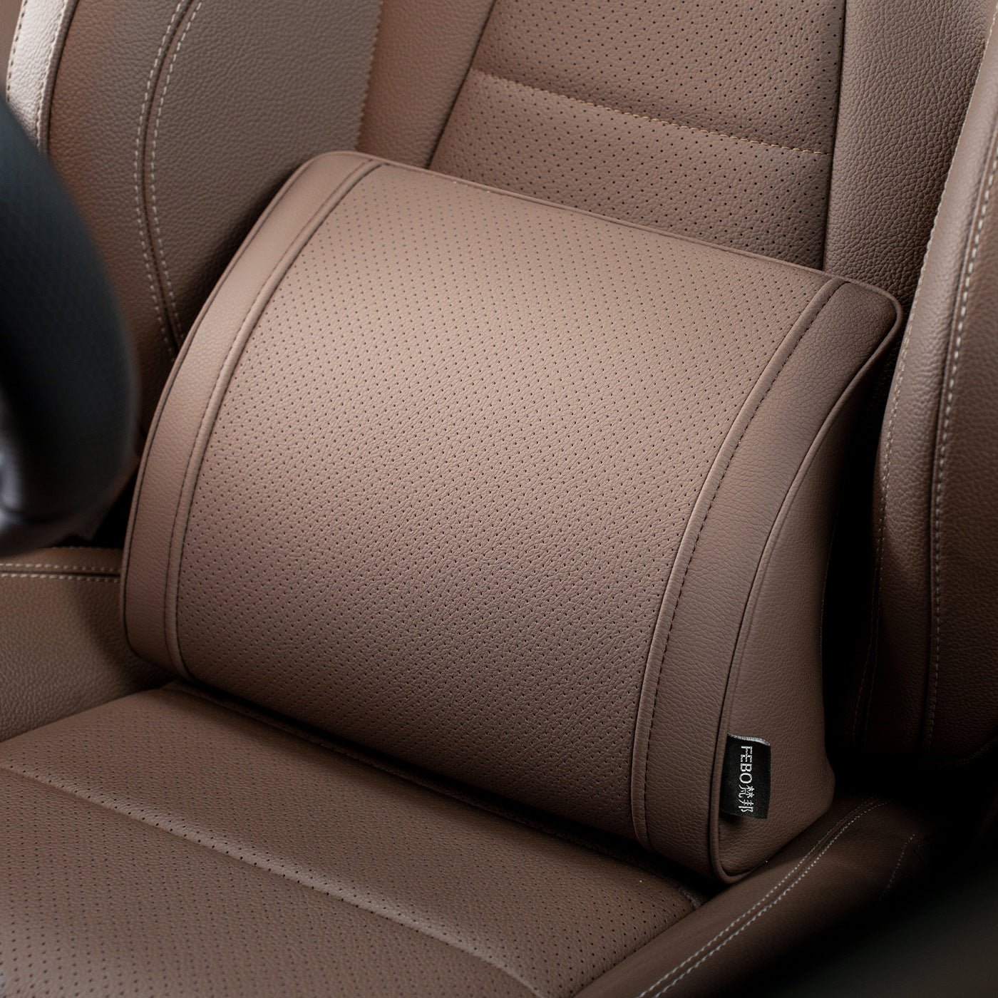 Luxury leather custom car headrest, car neck pillow, car seat lumbar cushion - VelosoleLuxury leather custom car headrest, car neck pillow, car seat lumbar cushioncar - accessories