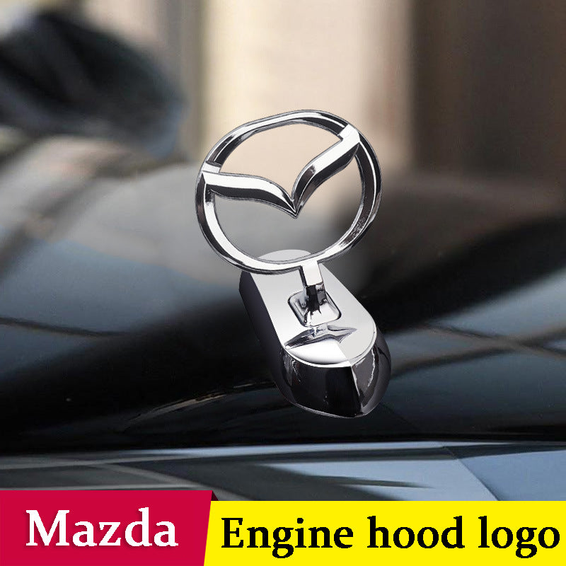 Mazda engine hood logo - 3D metal emblem for car bonnet customization