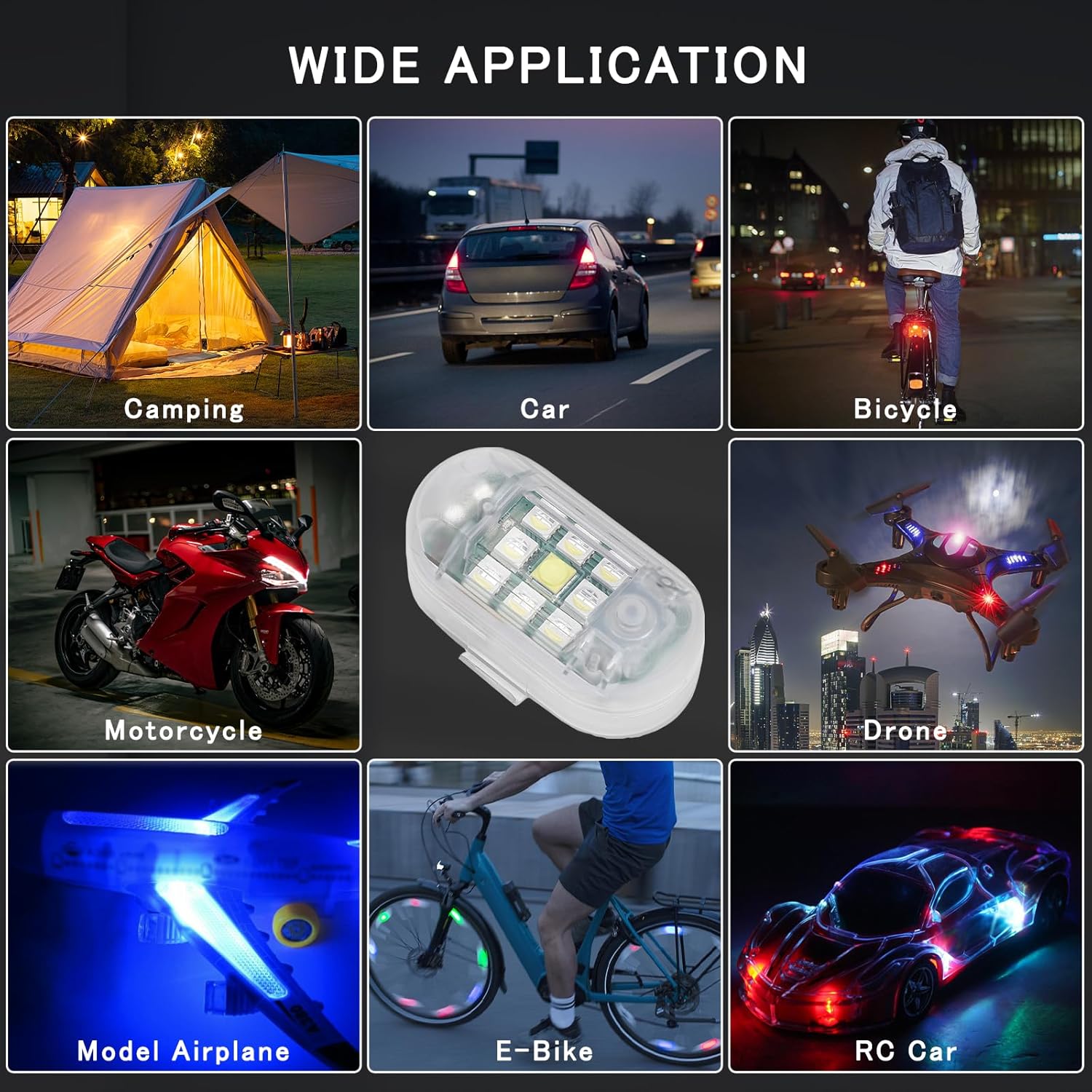 Wireless Remote Control Anti - Collision LED Strobe Light Kit - VelosoleWireless Remote Control Anti - Collision LED Strobe Light Kitcar - accessories